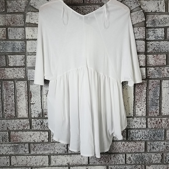 Zara white boho flowy tunic top size small NWT - Picture 3 of 3
